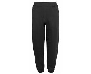 Awdis College Cuffed Sweatpants / Jogging Bottoms (Jet Black) - RW187