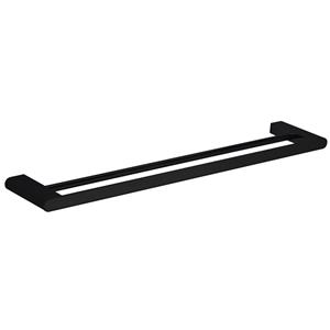 Azzurra 90 Series Black Matt Double 600 Towel Rail