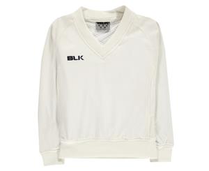 BLK Boys Long Sleeve Sweater Sweat Shirt Jumper Top - White