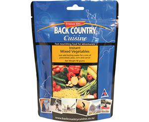 Back Country Cuisine Instant Mixed Vegetables 5-Serve 160g Freeze-Dried Meal GF