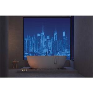 Bellessi 445 x 2600 x 4mm Motiv Polymer Bathroom Panel - Manhattan Blues