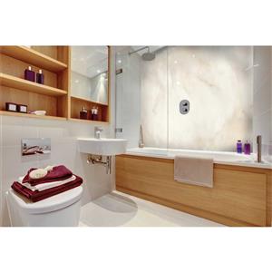 Bellessi 445 x 2600 x 4mm Motiv Polymer Bathroom Panel - Sandy Desert