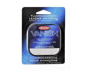 Berkley Vanish Fluorocarbon Fishing Leader Material-100% Fluorocarbon Line [Metres/Breaking Strain 30yd Spool of 30lb]