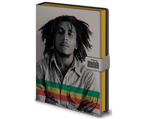 Bob Marley Notebook Photo Rasta Legend Official Premium A5 - White