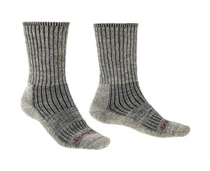 Bridgedale Mens Hike Midweight Merino Walking Socks - Stone Grey