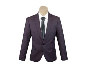 Burgundy Slim Fit Sport Jacket/Blazer