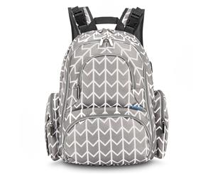 CBE Women's Backpack-Grey Arrow