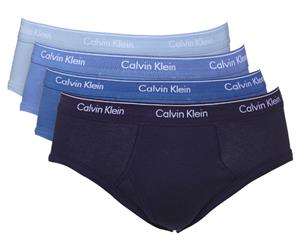 Calvin Klein Low Rise Hip Briefs 4-Pack - Blue Multi