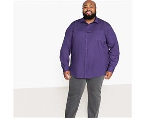 Castaluna For Men Mens Long-Sleeved Poplin Shirt - Length 1 - Purple/Plum