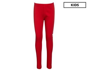 Champion Girls' Script Logo Leggings - Red