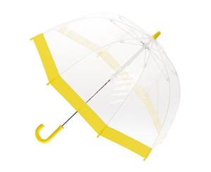 Children's Clear Birdcage Umbrella with Yellow Trim