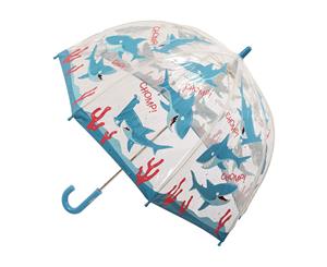 Children's Clear Umbrella Shark