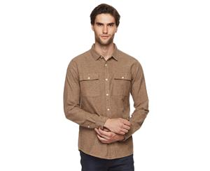 Common People Men's Heron Long Sleeve Shirt - Natural