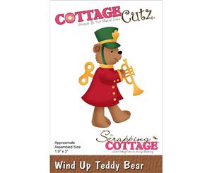 CottageCutz Die-Wind Up Teddy Bear 1.9&quotX3"