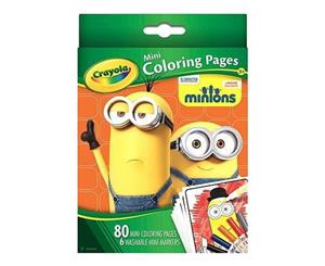 Crayola Mini Coloring Pages Minions