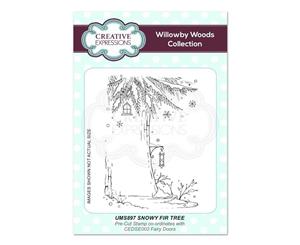 Creative Expressions - Snowy Fir Tree A6 Pre Cut Rubber Stamp