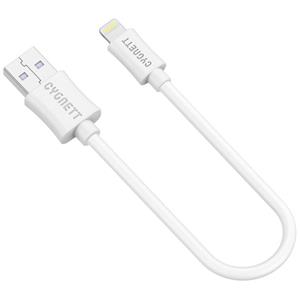 Cygnett 10cm Lightning Charge and Sync Cable (White)