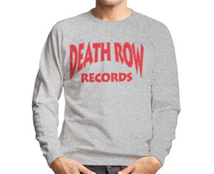 Death Row Records Logo Red Men's Sweatshirt - Heather Grey