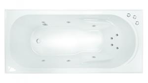 Decina Prato 1790mm Santai 10 Jet Smooth Base Spa Bath