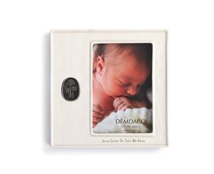 Demdaco Baby - Jesus Loves Us Medallion Photo Frame