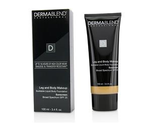 Dermablend Leg and Body Make Up Buildable Liquid Body Foundation Sunscreen Broad Spectrum SPF 25 #Medium Natural 40N 100ml/3.4oz