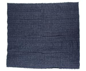 Destin Women's Linen Square Scarf - Blue