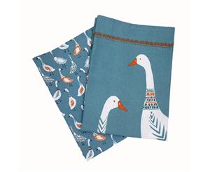 Dexam Giggling Geese Set of 2 Tea Towels