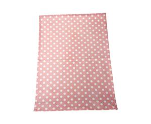 Dexam Polka Tea Towel Blush Pink