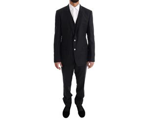 Dolce & Gabbana Blue Striped Single Breasted 3 Piece Suit