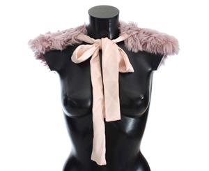 Dolce & Gabbana Pink Alpaca Strap Collar Scarf