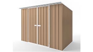 EasyShed D3019 Skillion Roof Garden Shed - Pale Terracotta