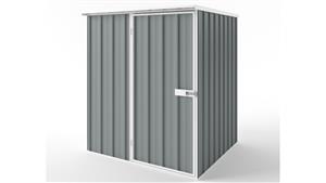 EasyShed S1515 Tall Flat Roof Garden Shed - Armour Grey