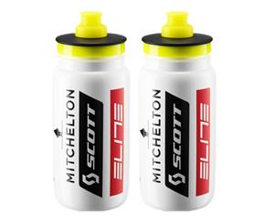 Elite Fly Bottles Team Mitchelton Scott - White 550ml (2 Pack)