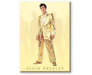 Elvis Gold Flat Magnet