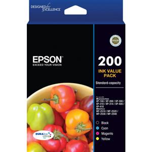 Epson 200 - Standard Capacity DURABrite Ultra - Ink Cartridge Value Pack