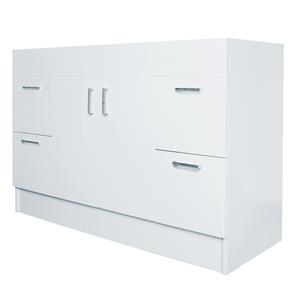 Estilo 1200mm Allana Gloss White Freestanding Vanity - Cabinet Only