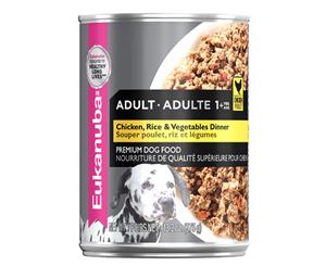 Eukanuba Dog Food Can Adult Chicken Rice & Veg 375g High Protein Premium Pet