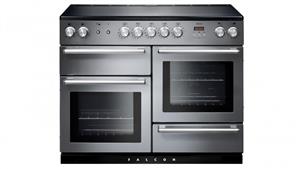 Falcon Nexus 1100mm Chrome Fitting Freestanding Induction Cooker - Stainless Steel