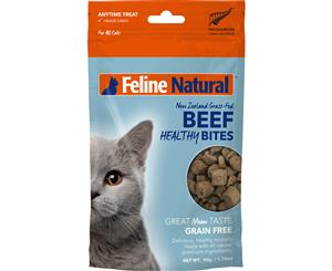 Feline Natural Beef Healthy Bites Cat Treat 50g