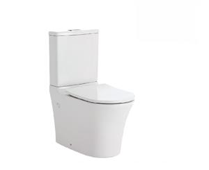 Fienza Toilet Back to Wall Luciana Rimless White - Chrome Buttons K1343B