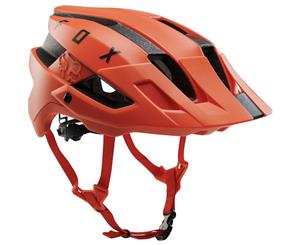 Fox Flux Solid MTB Bike Helmet Orange Crush