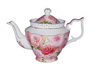 French Country Lovely Kitchen Teapot ENDURING ROSE China Tea Pot with Giftbox New