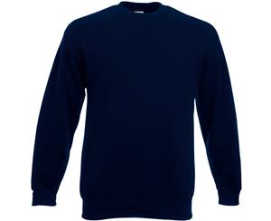 Fruit Of The Loom Mens Set-In Belcoro Yarn Sweatshirt (Deep Navy) - BC365