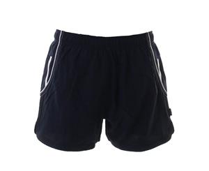 Gamegear Womens/Ladies Cooltex Active Training Shorts (Navy / White) - RW3169