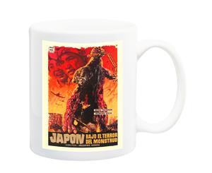 Godzilla Japanese Monster Movie Poster Mug - 11 Fluid Oz