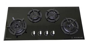 Goldline 900mm GL4 4 Zone Natural Gas Cast Iron Cooktop - Black