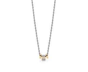 Guess womens Stainless steel Zircon gemstone pendant necklace UBN78039