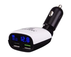 Haweel 3.4A Dual Black And White USB Ports Car Charger