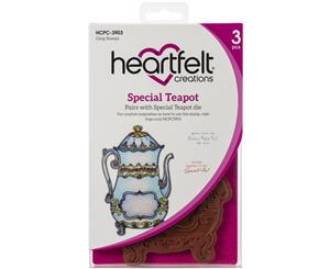 Heartfelt Creations Cling Rubber Stamp Set Special Teapot