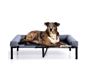 Heavy Duty Pet Bed Bolster Trampoline L Size in Grey Colour